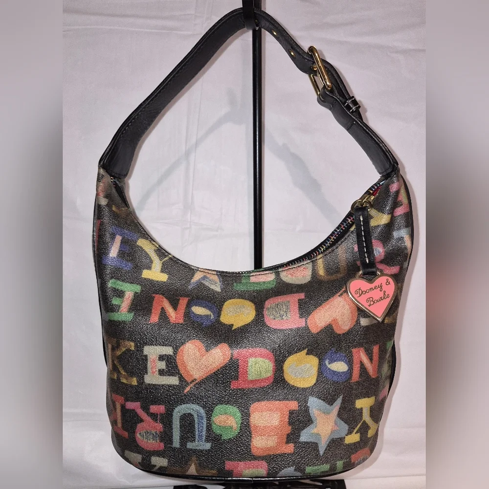 Vintage Y2k Dooney & Bourke Multicolor Hobo Bag